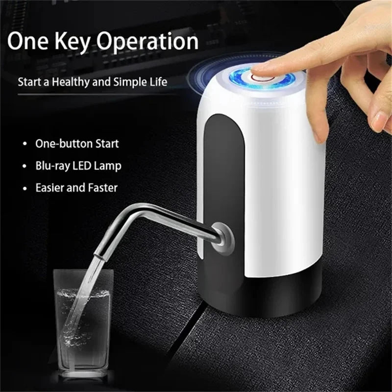 USB Rechargeable Water Pump - Hands-Free Dispenser